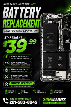 Battery Replacement on Sale