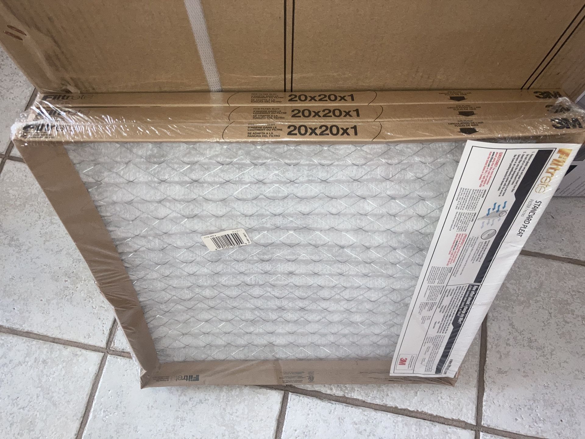 Brand New 3M Air Filters - 20x20 - 4 packs of 3