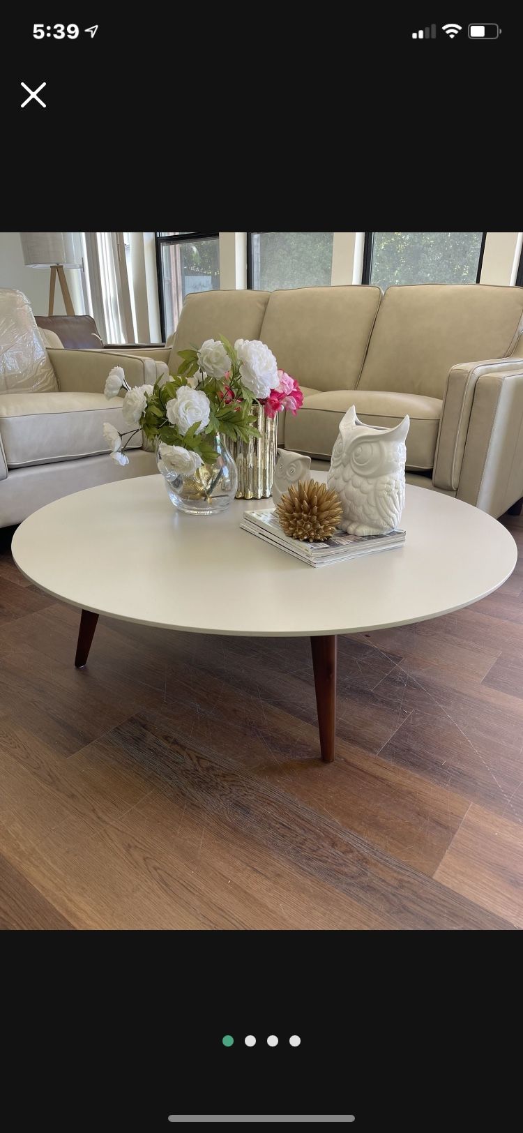 Coffee Table Round 41x13” - New - Delivery 🚚 
