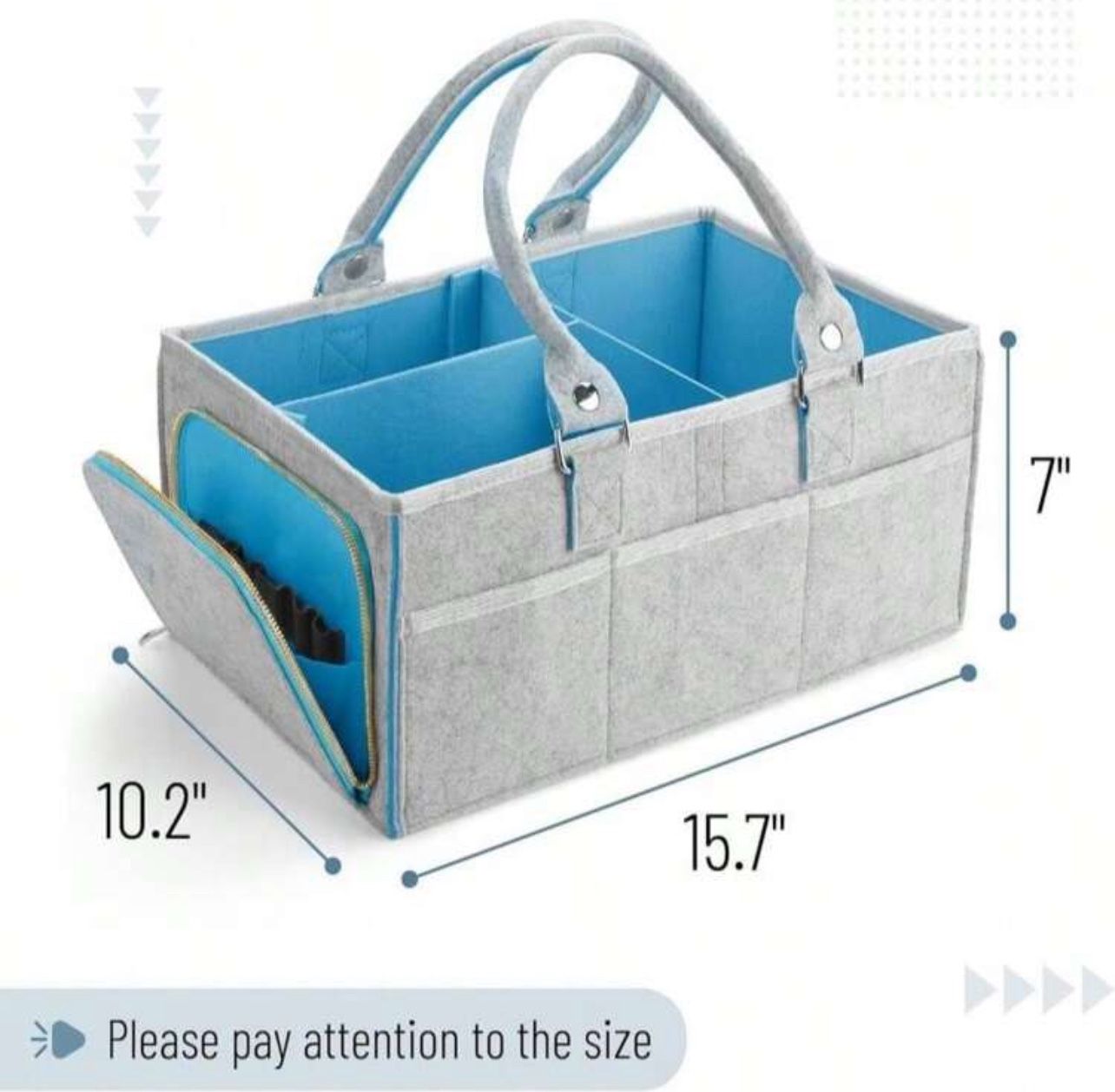 Foldable diaper Caddy