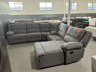 Gray Manual Sectional