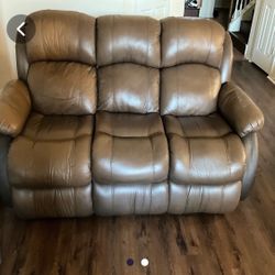 Leather 3 Seat Recliner *^FREE DELIVERY**