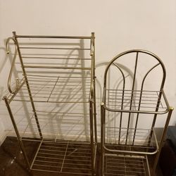 ✨Luxury Gold Metal Storage Rack Set✨