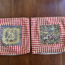 Pair Of vintage French country Pillow Covers