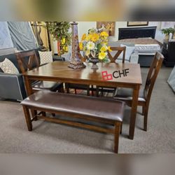 6 Pc Dining Table Set