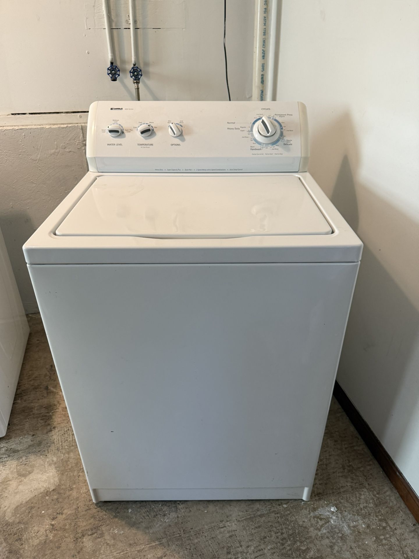 Kenmore washing machine works great