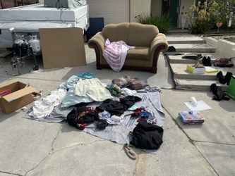 Free Couch And Clothing