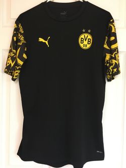 Puma Borussia Dortmund Black & Yellow Short-Sleeve Men's Shirt futbol soccer