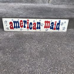 American Maid Ice Cream Truck Sign