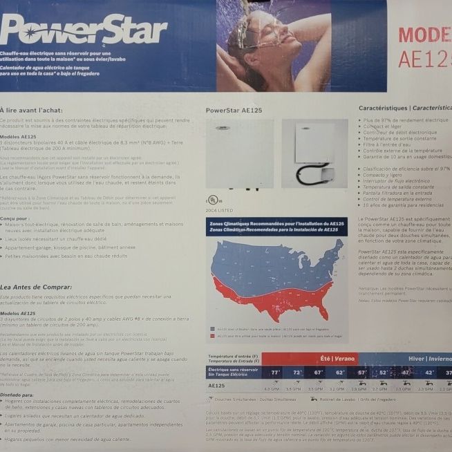 PowerStar Ae 125 Tankless Water Heater for Sale in St. Louis, MO - OfferUp