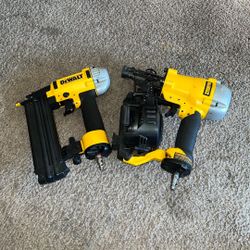 Dewalt 15* Roofing Nailer and 18 Ga. Finish Nailer Used Works Perfect 