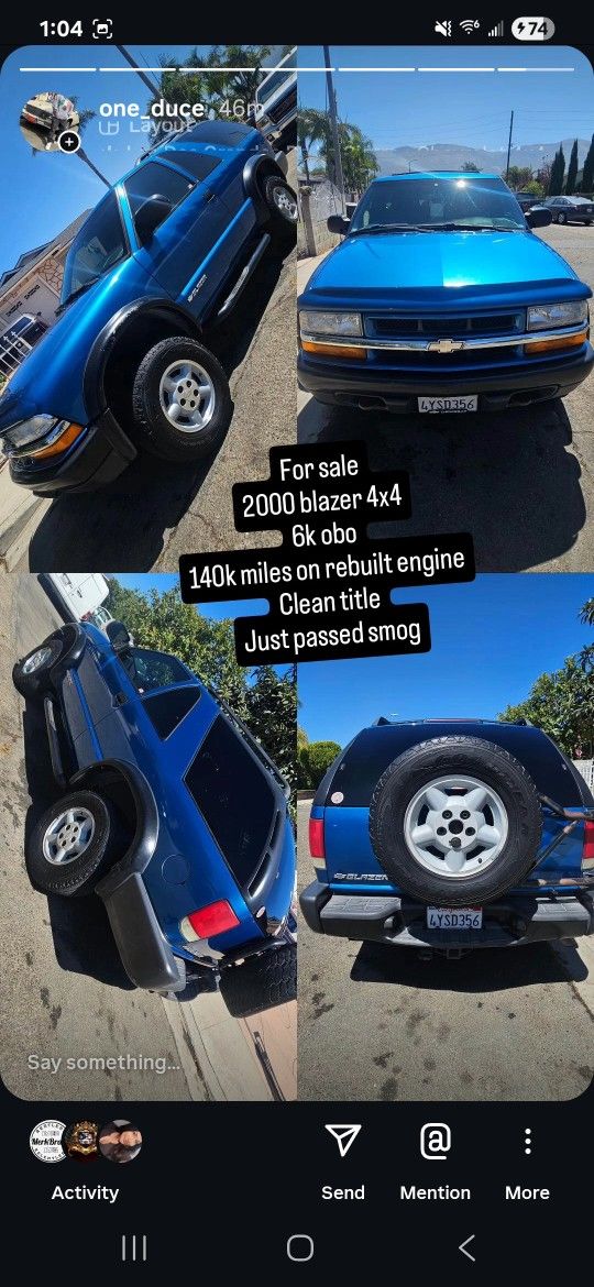 2000 Chevrolet Blazer