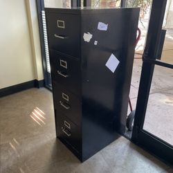 FREE Filing Cabinet - Black Metal