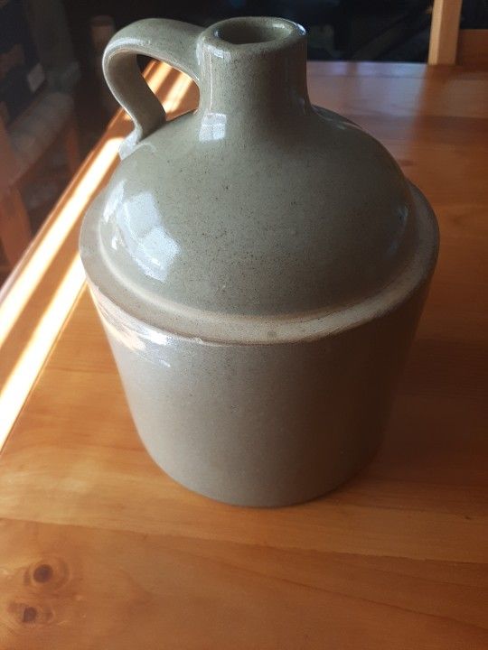 Vintage Stoneware Wine Jug