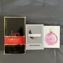 COLOGNE BUNDLE ( CHEAP) Invictus , Carolina Herrera, Chanel