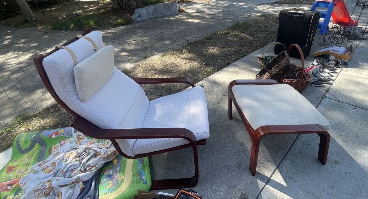 IKEA Chair And Ottoman