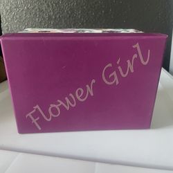 Flower Girl Purple Gift Box Wedding Day