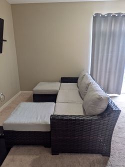 Patio sectional 5 piece, removable covers
