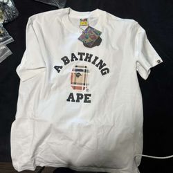White Burberry Bape 