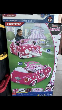 Minnie Mouse Toy Car & Rack Sets Full New Huge Tall