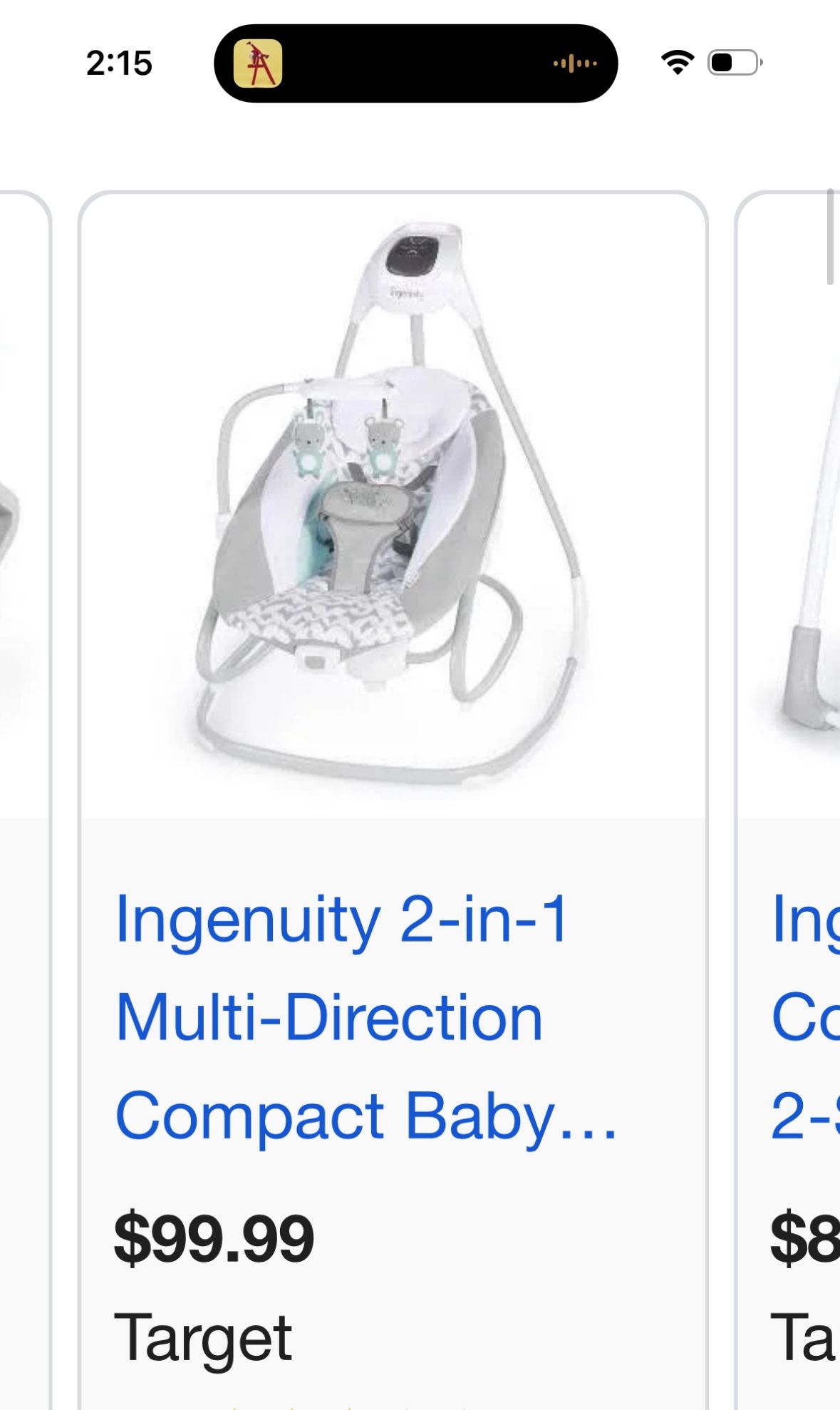 Ingenuity Baby Swing