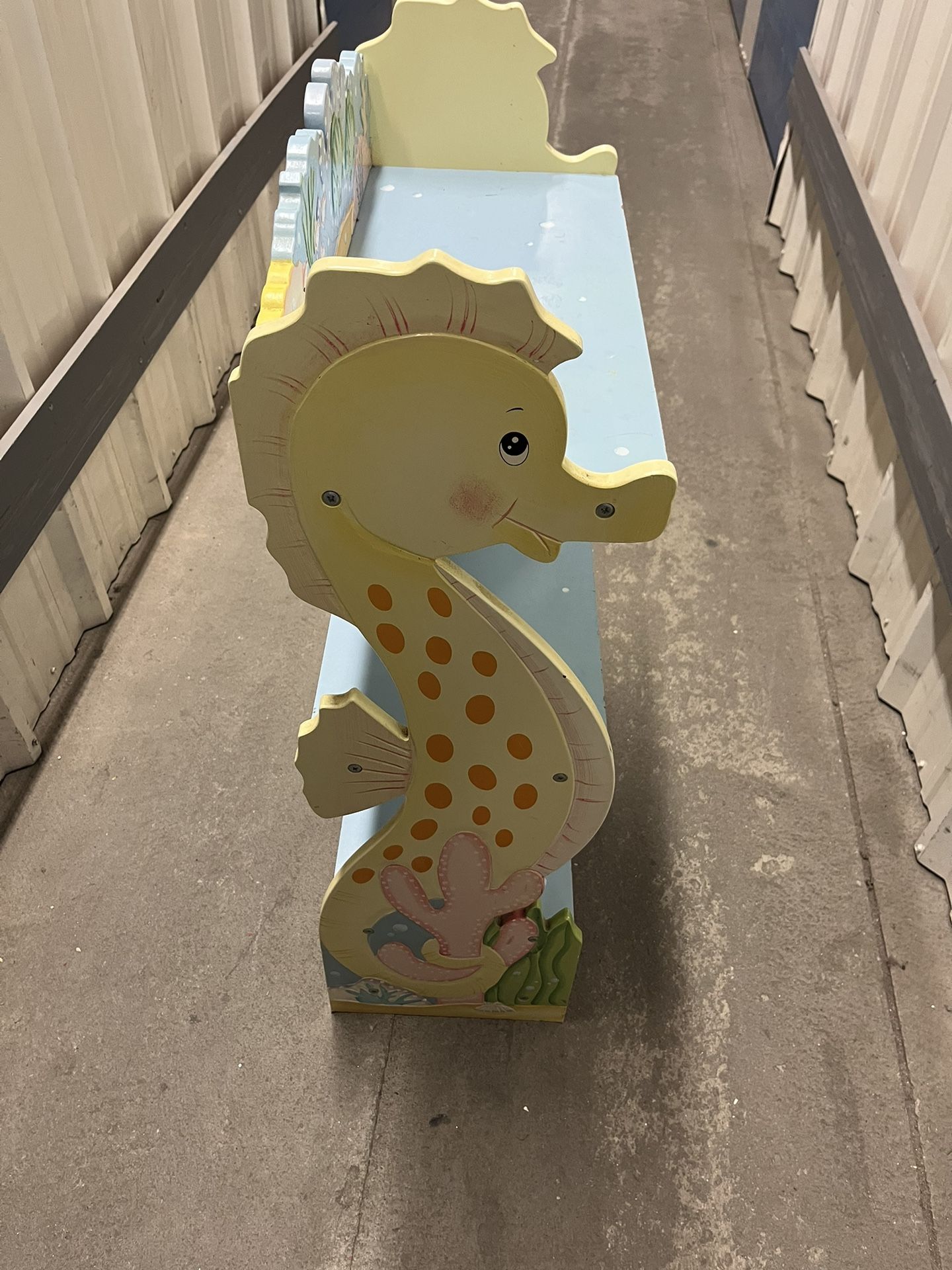 Wooden Seahorse Kids Bookshelf