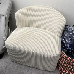 Upholstered Rolling Caster Wheel Chair