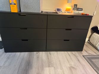 3 Nordli IKEA dressers