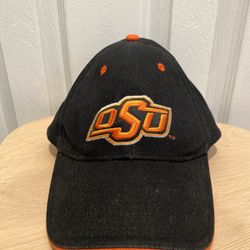 OSU Cowboys Adjustable Strapback Black Hat Cap Signatures- Oklahoma State