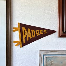 Handmade San Diego Padres Felt Pennant – The Perfect Father’s Day Gift!