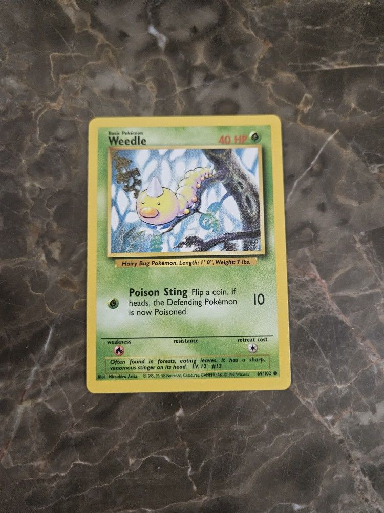 Pokemon Weedle 69/102
