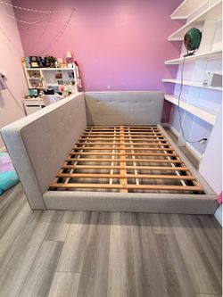 Queen bed frame from Pottery Barn