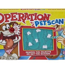 Operation Pet Scan Board Game  with Silly Sounds, Remove The Objects or Get The Buzzer