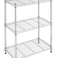 3 Tier Shelving Bakers Rack Chrome 
