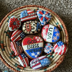 River rocks hand painted