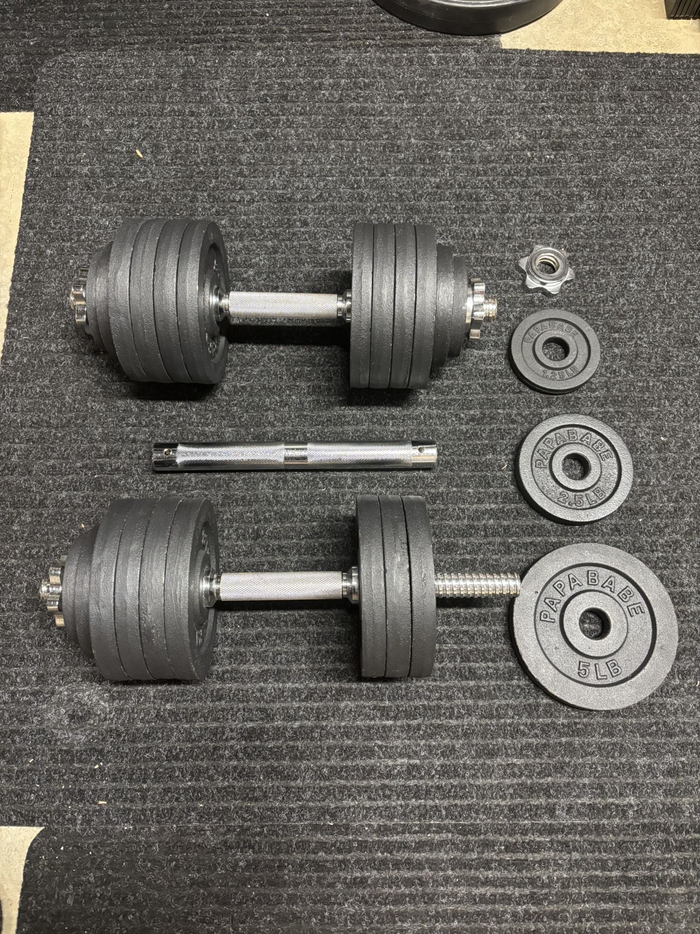 50lb Adjustable Dumbbells