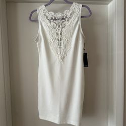 White Short Dress - Large