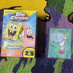 2025 Topps Chrome SpongeBob SquarePants Hand Drawn Sketch Card Pearl Krabs 1/1