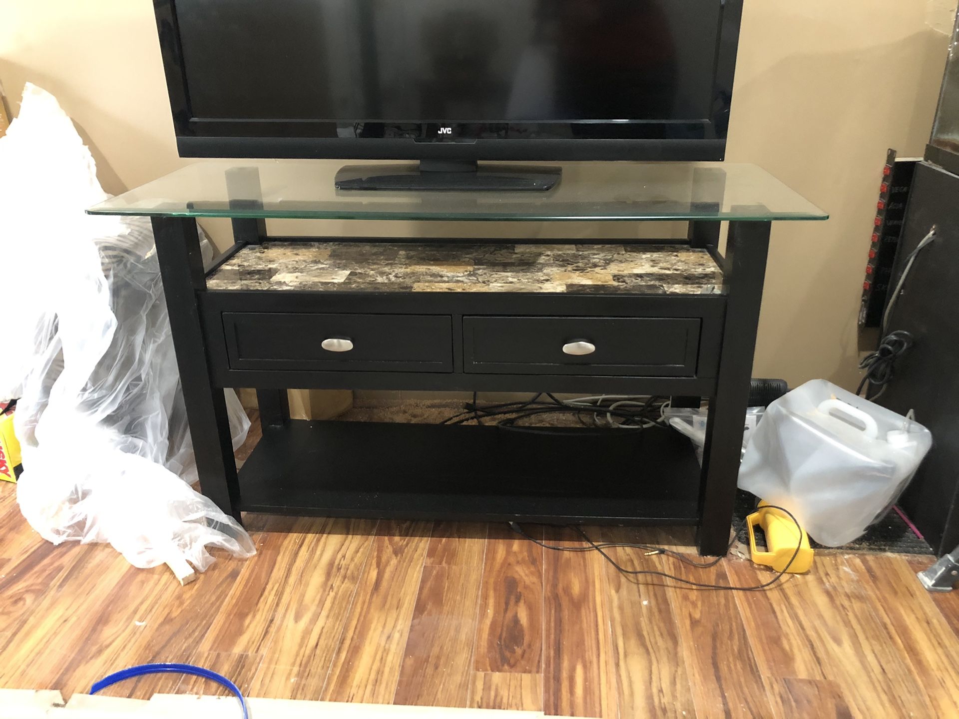 Marble/Glass TV Stand