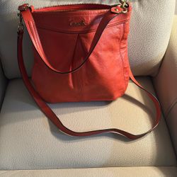 Orange Coach Purse