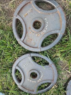 Fitness Gear 35lb Olympic Weight Plates – Pair (70 lbs Total)