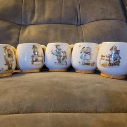 Vintage Handmade Hummel Figurine Style Cup Ceramic Glazed Retro Collectible