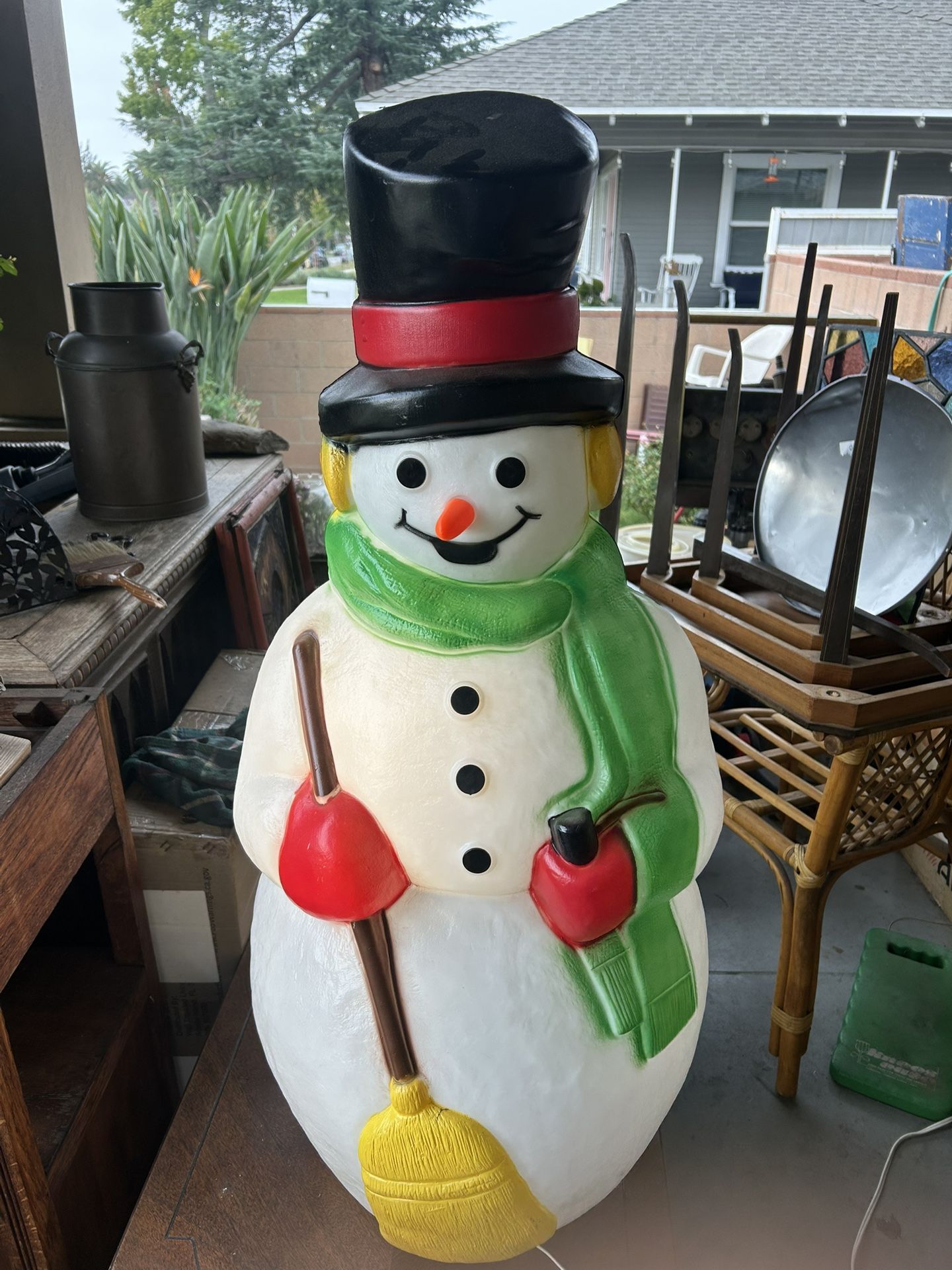One of a kind; Vintage NEVER USED Empire Frosty the Snowman Blow Mold: