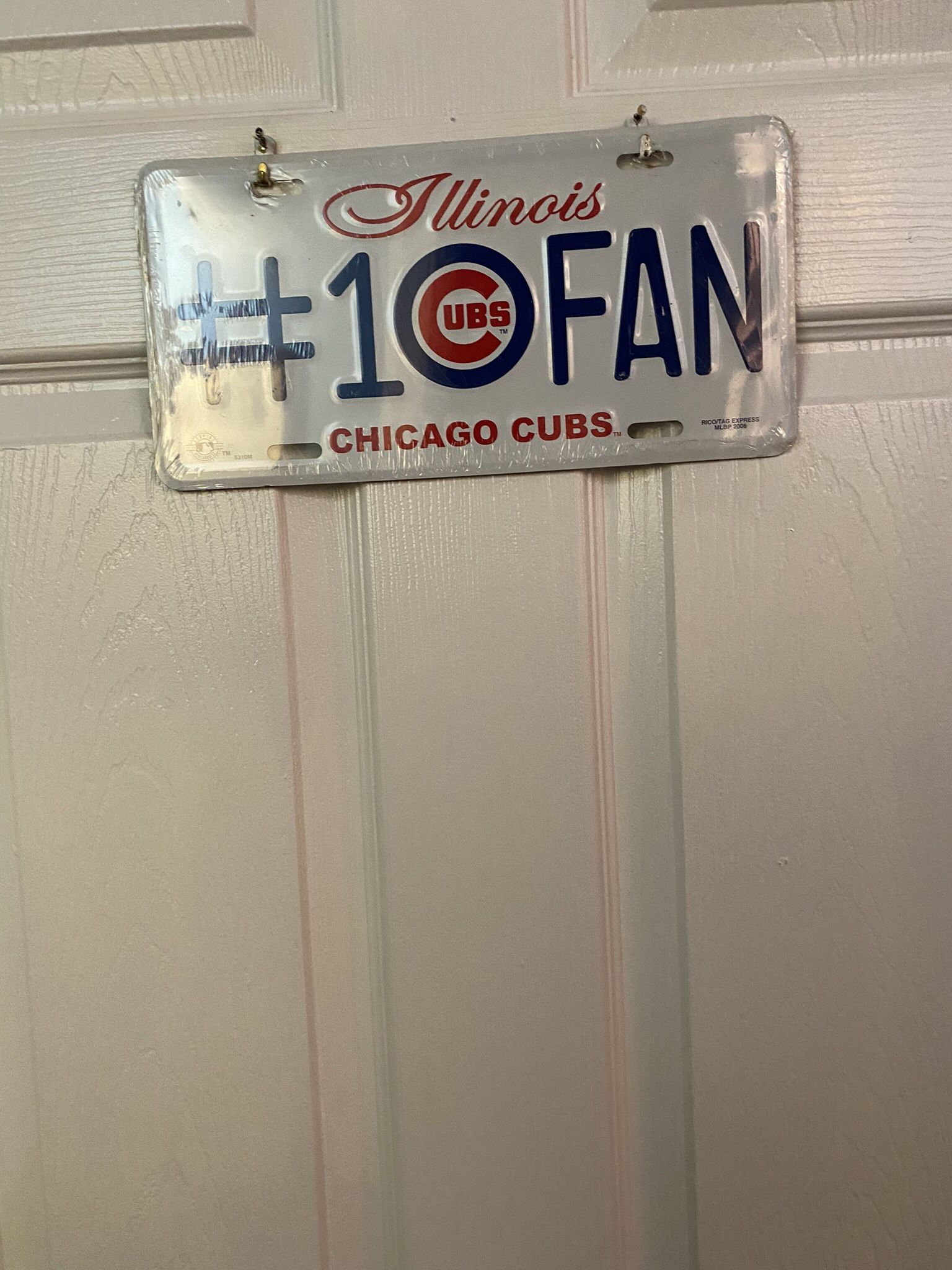 Illinois #1 Chicago Cubs License Plate