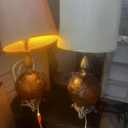 A Pait Of Beutiful Midcentury Lamps That Work As They Shoukd