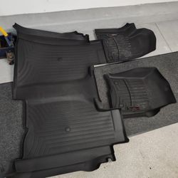 Silverado  Sierra Crew Cab Weathertech Floor Mats For 2019 And  Newer