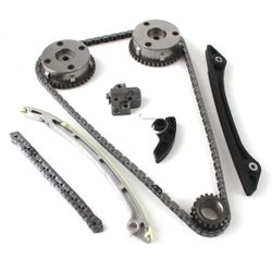 Timing Chain Kit 2 VVT & Oil Pump Chain CJ5E6C525AD Fits for Land Rover Range Rover Evoque Freelander 2.0L aftermarket part Replace CJ5E6C524AD