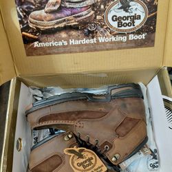 Georgia Steeltoe Boots Men Size 8W