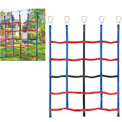 Climbing Net for Kids Outdoor, Climbing Cargo Net, Playground Accessories, Ninja Net Climbing Swingset for Jungle Gyms Playground Obstacle Course Trai