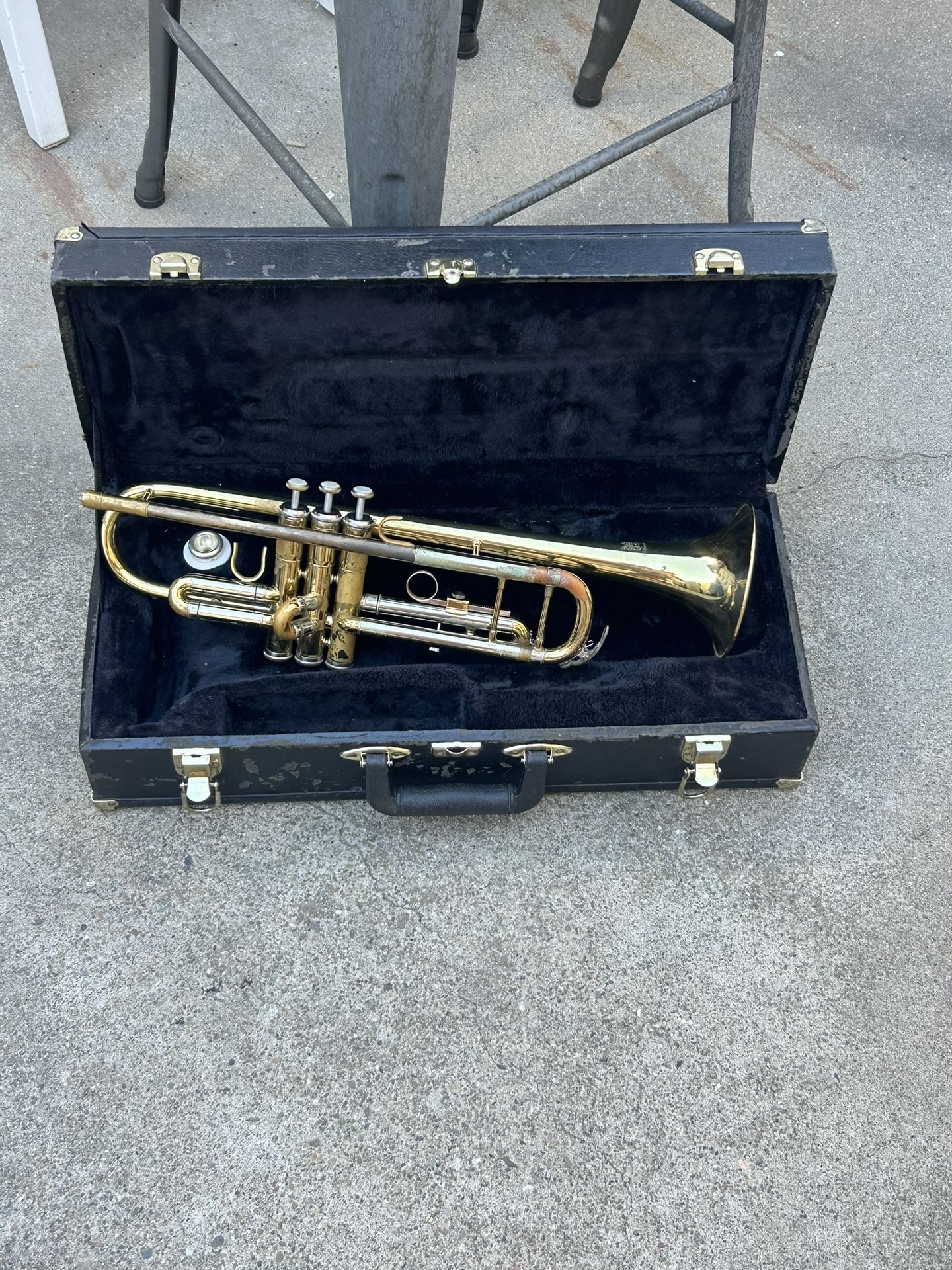 Vintage 1930 Rudy Muck Academy Trumpet with Medallion (Germany) + Mouthpiece